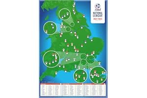 Football Ground Map National League A1 Football Stadium Poster (folded to A4), Multi