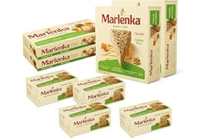 ‎MARLENKA MARLENKA® Glutenfreier Mix-Produkt | 2 x Glutenfreier Honigkuchen mit Walnüssen (2 x 800 g), 2 x Glutenfreie Honigkugeln (2 x 235 g), 4 x Glutenfreies Honigtörtchen mit Walnüssen (4 x 100 g)