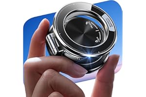 Glangeh Ganzmetall Ultradünne handyhalterung Auto Magnet, [95 LBS starker Vakuum- und Gel-Saugnapf] autohalterung für magsafe mit Metallring, 360° verstellbar kfz handyhalterung für Alle Handys