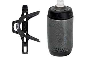 Zefal Kit Pulse Z2 et Sense Pro 50 - Porte-Bidon à introduction latérale et Bidon 500 ML - Idéal Cadres à Espace Limité, Noir