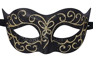 Oidea Retro Venetian Masquerade Mask for Men: Vintage Carnival Venetian Mask Halloween Costume Cocktail Party Mardi Gras Mask