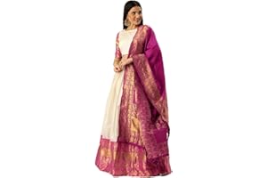 PARVDI Lehenga Choli für Damen, ethnischer indischer Stil, Hochzeit, Party, tragen Sie ein vollständig genähtes Kleid