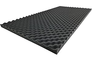 ETT Noppenschaumstoff für Boxen‎ /‎ Akustikschaumstoff‎ /‎ Schalldämmung | anthrazit, 100 x 50 x 3cm, flammhemmend nach MVSS 302