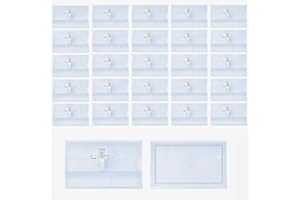 ZMDMAH 25 porta badge con clip, portabadge, porta badge, porta tesserino, porta badge trasparente, porta tessera Zeigen Sie den Clip und Pin