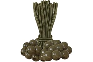 30 Pezzi Corda Elastica per Teloni, LASELION Corde Elastiche con Sfera,15cm, Elastici per Teloni, Tende, Baldacchino, Striscioni, Bandiere, Bagagli da Campeggio