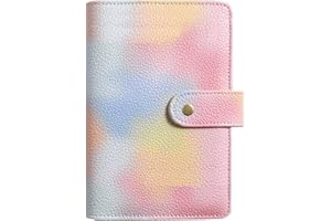 NectaRoy Carpeta A5, Carpeta de 6 anillos plateados, Carpeta de Relleno de efectivo, Planificador Personal, Carpeta Organizadora de Dinero para Trabajo y Viajes