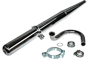 AKF Auspuff Chrom Komplett Set Simson SR50, SR80