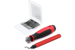 AFA TOOLING APPROVED FOR AUTOMOTIVE AFA Tooling Deburring Tool with Blade and 10 Extra Blades and Countersink Hand Reamer