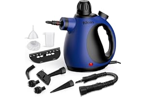 KLONA Steam Cleaner, Multi-purpose Steam Cleaner Handheld Device with 10 Accessories for Removing Steam Cleaning for All Dirt, Upholstery Furniture, Sofa, Tiles, Floor, Upholstery, Window, Car.