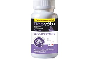 NÉOVÉTO NEOVETO - Vermipurge - Vermifuge pour Chien en comprimés naturels - Actifs agréés par Les Services Vétérinaires Français - Fabriqué en France - Facile à administrer - 30 comprimés (Version espagnole)