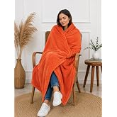 Mulberry Wellsoft Tek Kişilik Battaniye Sıcak Tv Dekor Battaniyesi 100x170 Kiremit Polyester