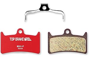 TOP BRAKE Pastillas de Freno de Disco Bicicleta para Hope Tech 3 V4 (Performance - Rojo)