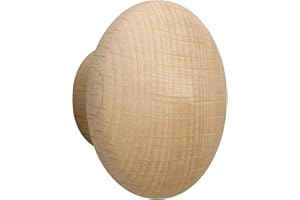 METAFRANC Maestro Pomello per mobili in legno di faggio, Legno Non Trattato, 130031