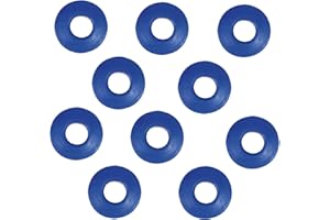 TEC HIT 363010 - Lot de 10 Oeillets Auto Performants - Idéal pour les Bâches - En acier - Bleu