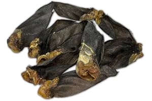 HAIRY Buffalo Ears Natural Dog Chew Treat Grade A Quality Large Ear -Pawstrading (25)