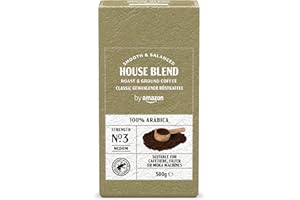 ‎BY AMAZON by Amazon Coffee Classic 100% Arabica, gemahlener Röstkaffee, mittlere Röstung, 500g (1 Packung à 500g) – Rainforest Alliance-zertifiziert