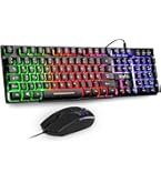 Rii RK903 USB Gaming Tastatur Farbige Tastenbeleuchtung Gaming Keyboard