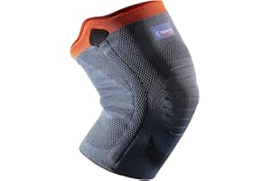Thuasne - Genouillère Sport Tricotée de Maintien Renforcée - Maintien et Confort du Genou - Tissu Élastique, Baleines Latérales Souples - Utilisation Simple - Dispositif Médical CE