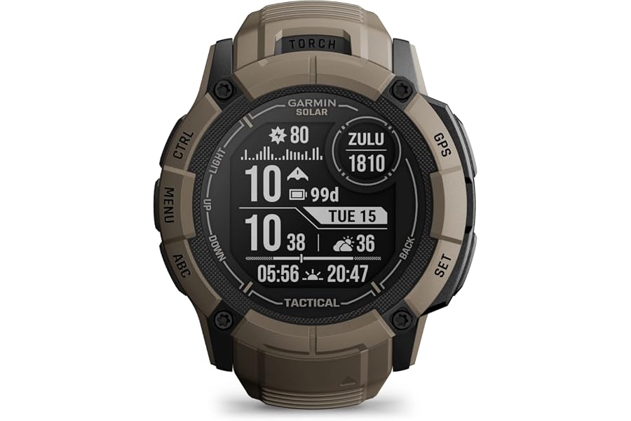Garmin [renewed] Instinct 2X Solar – GPS-Smartwatch mit unendlicher Akkulaufzeit im Smartwatch-Modus, über 40 Sport-Apps, Smart No