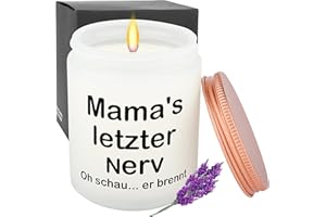 Rebundex Geschenke für Mama Mutter Geburtstagsgeschenk 200g Lavendel Duftkerzen im Glas Muttertagsgeschenk Geschenkset Entspannung Weihnachtsgeschenke