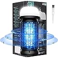 Qoosea Electric Mosquito Killer Bug Zapper Indoor with LED Light Insect Fly Killing Lamp with 20W UV Light Powerful Mosquito Trap Plug-in Mosquito Killer for Outdoor Patio Garden Home Kitchen