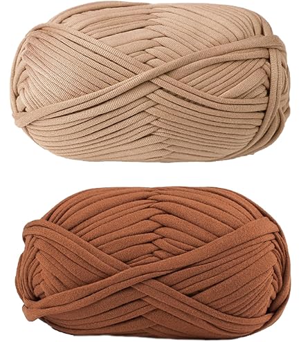 Fil Pour T-shirt - Lot De 4 Pelotes 100g, Doux, Idéal Tricot Crochet Débutant
