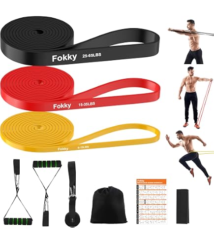 Lot De 2 Ancrages Porte Pour Bandes De Résistance – Fitness à Domicile, Musculation, Étirements (Noir)