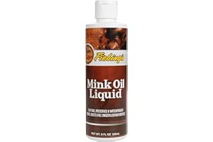 Fiebing's Mink Oil Liquid Soften Preserves and Waterproofs Leather Care 8oz