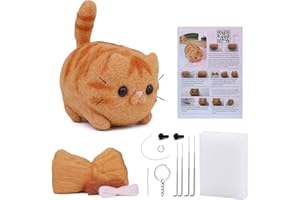 NAMOON Needle Felting Kit, Animals Needle Felting Set, Felting Wool Set with Felting Tool and Instruction for for Hand Spinning Needle Felting DIY Crafts