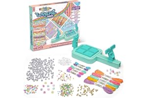 BANDAI - Rainbow Loom Wrapit - Kit de Création de Bracelets d'Amitié - Coffret 648 Pièces - 20 Projets DIY - Macramé, Perles, Fils Colorés - Cadeau Loisir Créatif - Jouet Enfant 8 Ans et + - CD0164