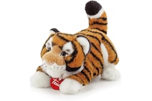 Trudi Tigre Bruce Tigre mascotte peluche, regalo di Natale e compleanno. | 18x14x19cm taglia S | Animali Esotici tropicali | modello 27136
