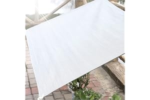 AMSXNOO Sonnensegel, 90% UV-Block Sonne Schatten Segel mit Ösen Rechteckig Wasserdicht Luftdurchlässig für Garten Innenhof Outdoor Terrasse Balkon (Color : Weiß, Size : 2x3m)