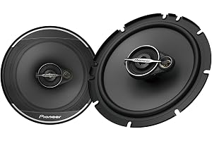 Pioneer TS-A1671F 16,5 cm 3-vägs koaxialhögtalarset med 2 högtalare (max 320W vardera,70W sinus), kraftfullt ljud, hög verkni