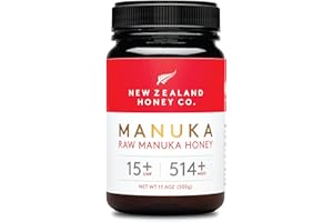 New Zealand Honey Co. Manuka Honig MGO 514+ / UMF 15+ |Aktiv und Roh - Hergestellt in Neuseeland - Zertifiziertem Methylglyoxal Gehalt - 500g - Raw Honey - Rohhonig