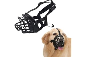 KATLKIU Bozal para Perros de TPE, Transpirable y Cómodo, Evita Mordeduras, Apto para Perros Pequeños, Medianos y Grandes, Ideal para Paseos, Adiestramiento y Veterinario (4#)