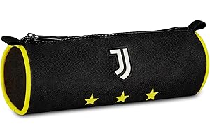 Seven Juventus Portapenne Scuola Calcio, Nero, Astuccio Ovale Per Penne, Matite e Accessori, Scuola Media e Superiore, Ragazzo