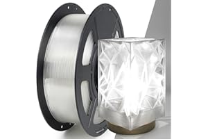 ‎IEMAI IEMAI Transparent PETG 3D Drucker Filament, High Spped PETG Filament 1Kg Spule, Transparent Filament PETG 1.75mm, Maßgenauigkeit +/- 0,02 mm