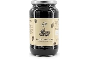 KoRo - Bio Dattelsirup 1 Liter - Ideale Zuckeralternative - Karamellähnliches Aroma - Ohne Zusatz von Zucker und Konservierungsstoffen - Aus aromatischen Deglet Nour Datteln