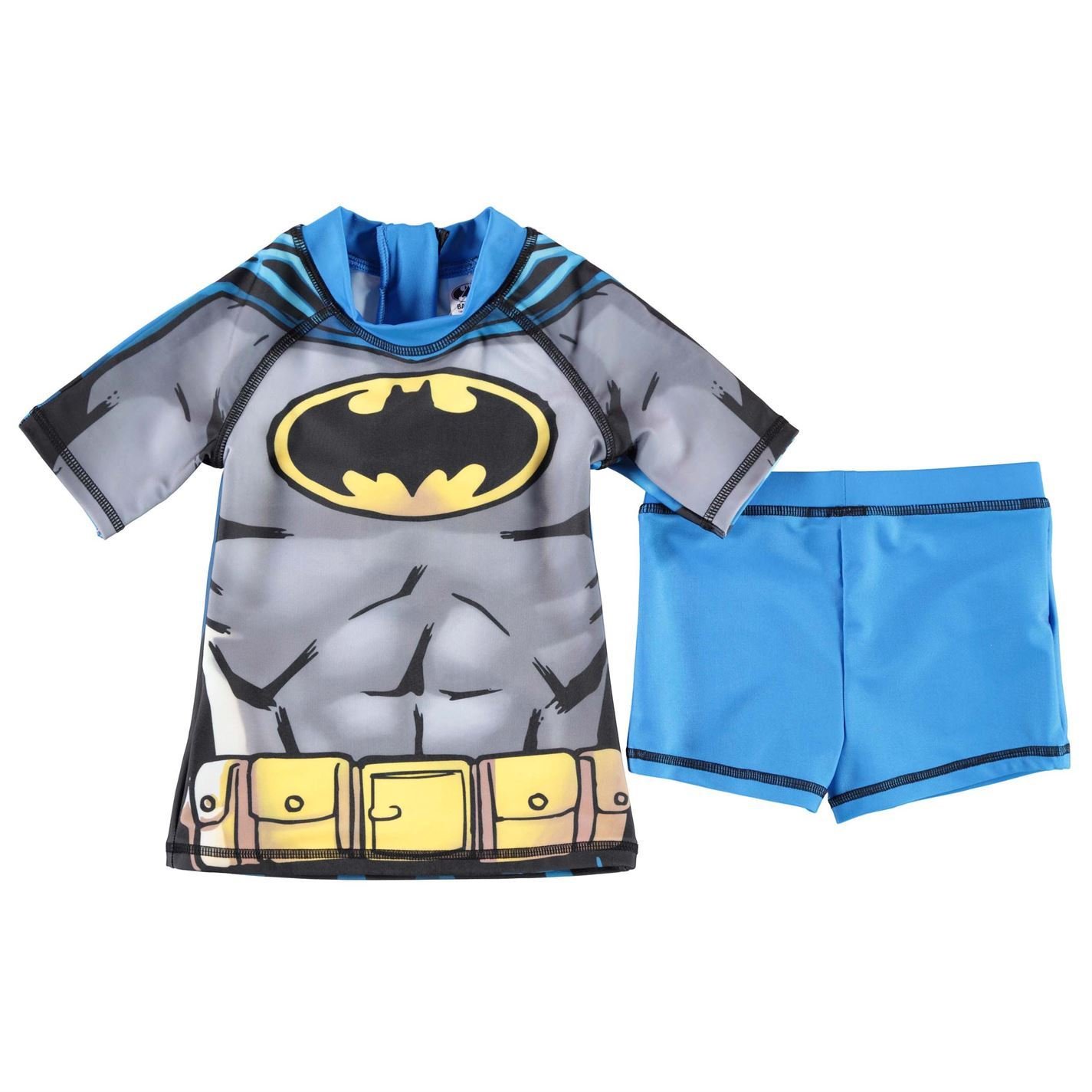 Character-Wear-Batman-2-Teiliges-Schwimmset-fr-Kleinkinder-Blau