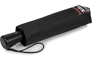 Isotoner Parapluie mixte adulte x-tra solide, ultra déperlant, ouverture automatique