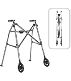 Aidapt Adjustable Height Folding Aluminium Lightweight Walking Frame With Fast Fold Mechanism And Anti Slip Ferrule Feet To Aid Stability And Confidence When Walking Aid