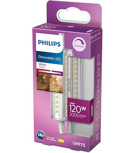 2 Lampadine LED R7S, Lampadine COB Con Tubo Di Vetro, 5 W, 78 - Foto 9