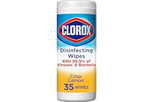 Clorox Disinfecting Wipes, Bleach Free Cleaning Wipes, Crisp Lemon, 35 Count (Package May Vary)