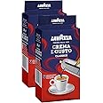 Lavazza Crema e Gusto Classico Ground Coffee | 7/10 Intensity | 250g (Pack of 2) - Arabica and Robusta Blend