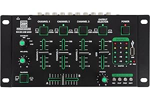 Pronomic DX-50 USB MKII Mixeur DJ 4 Canaux avec Bluetooth