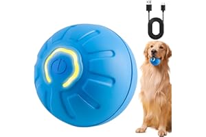 gofiveus Giochi Per Cani, 2025 Nuova Palla Per Cani Interattiva, Pallina Ricaricabile Usb Che Si Muove Da Sola, Automatica Resistente, Giocattoli Per Pallina Cane Taglia Grande E Media (blu)