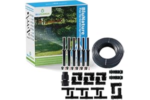 BluGarda - BluNature Arroseurs de Pelouse - Pop Up - Système Arrosage Irriguer pour Gazon Jardin - Kit de Système Irrigation avec Têtes de Pulvérisation, Convient pour les Surfaces jusqu'à 70m2