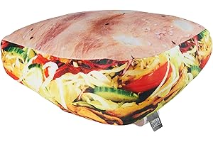 United Labels Döner Kebab Kissen, Kopfkissen 40x30 cm, Sofakissen in Dönertüte, Dekokissen, lustiges Geschenk für Kinder und Erwachsene