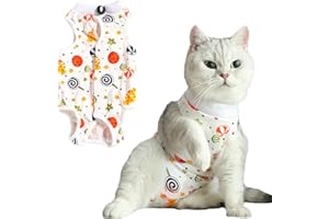 HACRAHO Tuta per il recupero di gatti, 1 pezzo per animali domestici chirurgici per il recupero di animali domestici di piccola taglia M