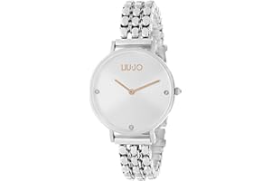 LIU JO LiuJo TLJ1385 analogowy zegarek kwarcowy dla kobiet z bransoletką ze stali nierdzewnej, srebrzysto-różowe złoto, bransoletka, srebrzysto-różowe złoto, bransoletka, Srebrzysto-różowe złoto, bransoletka